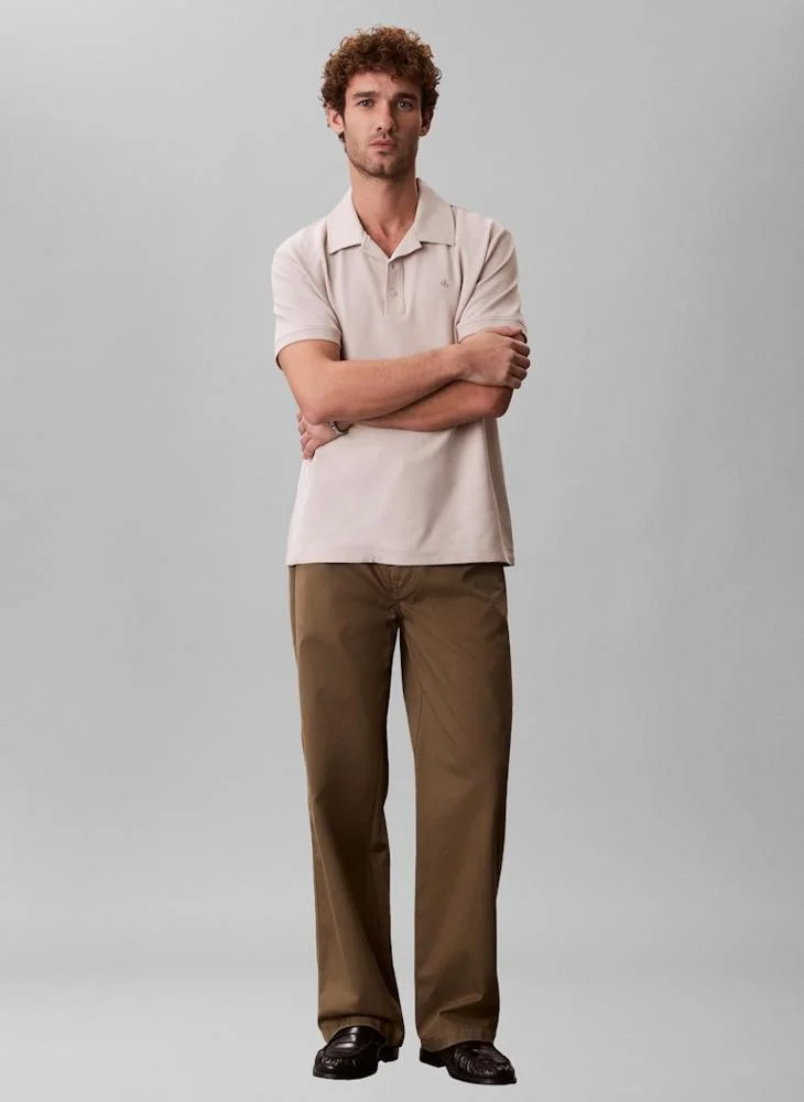 Calvin Klein Jeans  Easy Micro Waffle Camp Polo for Men | Best Price UAE